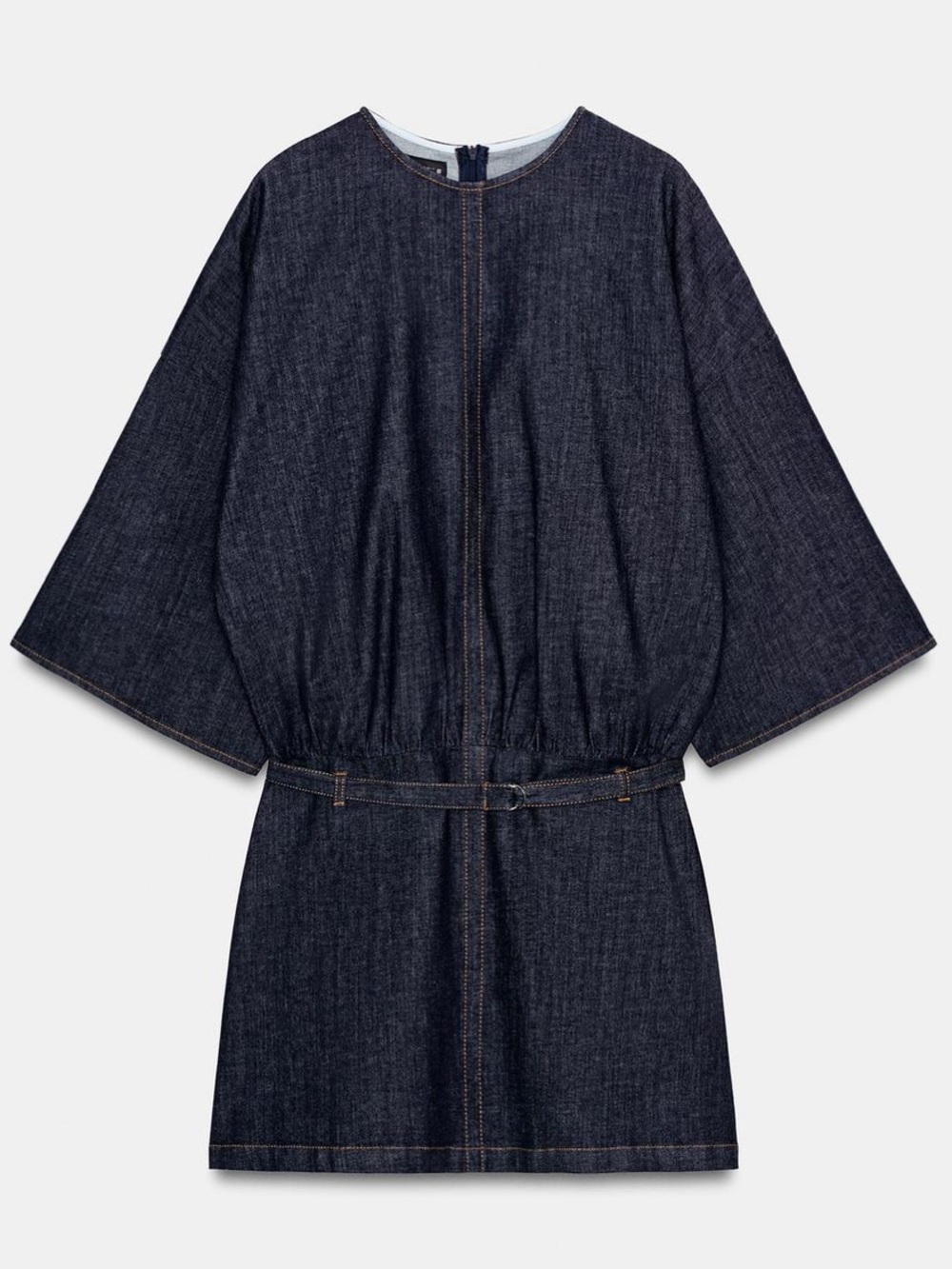 Women’s Dark Blue Denim Jeans Dress - Picture 6 of 11